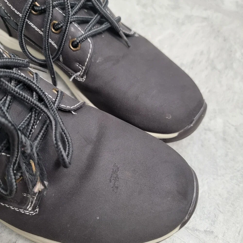 Viscozzy Unisex Gray/Black Lightweight Winter Ankle Boots